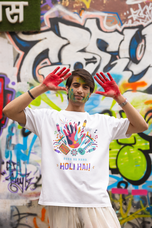 Bura Na Mano, Holi Hai! – Colorful Festive T-Shirt